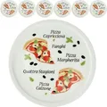 Produktbild: Van-Well Pizzateller Margherita, Porzellan, farbig, Ø 31cm, 6 Stück