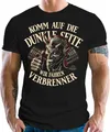Produktbild: Herren T-Shirt für US-Cars Classic Auto Oldtimer Fans - Komm auf die dunkle Seite- Wir Fahren Verbrenner