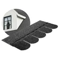 Produktbild: DEMMELHUBER - Bitumen Dachschindeln Biberschwanz Schindeln Bitumendachschindeln wetterfest vielseitig einsetzbar für Gartenhaus Carport und mehr Alternative zu Metall-Dachplatten Schwarz 21 Stück