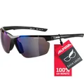 Produktbild: ALPINA DEFEY HR - Verspiegelte und Bruchsichere Sport- & Fahrradbrille Mit 100% UV-Schutz Für Erwachsene, black