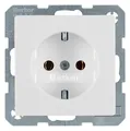 Produktbild: Berker 47436089 Steckdose SCHUKO, Q.1/Q.3, polarweiß samt