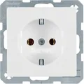 Produktbild: Berker SCHUKO-Steckdose M347436089 polarweiss samt