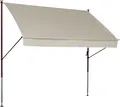Produktbild: Angerer Klemmmarkise beige - 350 cm breit - Balkonmarkise ohne Bohren