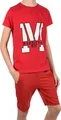 Produktbild: BEZLIT Jungen Sommer Set T-Shirt Manhatan und Stoff Shorts Rot / Rot 104/110