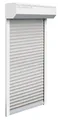 Produktbild: Schellenberg Vorbaurollladen-Set, 105 x 120 cm, 45°-Rollladenkasten, weiß/grau