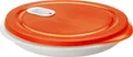 Produktbild: Rotho Mikrowellenteller mit Deckel XL Clever - Menüteller mit Ventil 1,2 L - Mikrowellengeschirr 26,0 x 26,0 x 4,8 cm - Lunchbox auslaufsicher