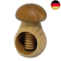 Produktbild: Nussknacker aus natürlichem Buchenholz, sehr massiv, Pilz, Hellbraun