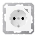 Produktbild: Jung BTA1521SEWWM JUNG HOME Schutzkontakt Steckdose Energy, 16 A 250 V ~, mit Funktionsanzeige, SAFETY+, Serie A, schneeweiß matt