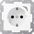 Produktbild: Jung HOME SCHUKO Steckdose Energy, 16 A 250 V ~, mit Funktionsanzeige, SAFETY+, Serie A, schneeweiß matt (BT A 1521 SE WWM)