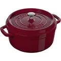 Produktbild: Staub La Cocotte Cocotte 24 cm, rund, Bordeaux, Gusseisen