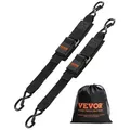 Produktbild: VEVOR Spanngurte mit Ratschen, 5,08x60,96cm Zurrgurten mit Sicherheitsschloss-S-Haken, 2er-Set Hochleistungs-Gurte mit 680,4 kg Bruchfestigkeit & 226,8 kg Nenntragkraft, für Anhänger, Fahrzeuge, Boote
