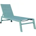 Produktbild: Happy Garden Sonnenliege, Hellblau, Kunststoff, 1-Sitzer, 61x95x198 cm, Gartenmöbel, Gartenliegen