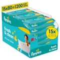 Produktbild: Pampers Sensitive Feuchttücher Sanfte Reinigung Hautschutz Baby 1200 Stück