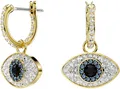 Produktbild: Swarovski Paar Creolen Symbolica Böser Blick magisches Auge, mit Swarovski® Kristall, Einhänger abnehmbar