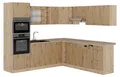 Produktbild: Einbauküche Vicco R-Line Artisan-Eiche/Goldkraft Eiche 247 x 237 cm ohne Arbeitsplatte, Model 48933