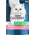 Produktbild: Gourmet Perle Erlesene Streifen Katzenfutter nass, mit Forelle, 26er Pack (26 x 85g)