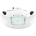 Produktbild: AcquaVapore Whirlpool Pool Badewanne Eckwanne Wanne W60H-TH 140x140 mit Tür Walk