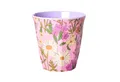 Produktbild: rice Becher Rice Mittelgroße Becher - Hellrosa - Daisy Dearest Print, 1-tlg., Melamin