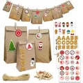 Produktbild: DuneDesign DIY Adventskalender Zum Selbst Befüllen mit 24 Papiertüten