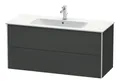 Produktbild: Duravit Xsquare Waschtischunterbau wandhängend für 233612, 236112 2 Schubkästen 1210 x 478 x 560 mm Graphit Matt - XS417404949