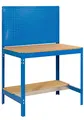 Produktbild: Werkbank Buffalo mit Werkzeugwand | HxBxT 84x90x61cm | Traglast 400kg | Blau
