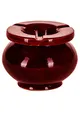Produktbild: Orientalischer Aschenbecher für draußen mit Deckel Blida – Bordaux 10cm Groß | Marokkanischer Windaschenbecher aus Keramik | Sturmaschenbecher als Geschirr & Dekoration