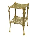 Produktbild: Beistelltisch Blumenständer Messing 44x25 Zieretagere jugendstil Pflanzenständer