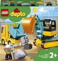 Produktbild: 5702016618204 LEGO DUPLO Ciężarówka i koparka gąsienicowa 10931 LEGO