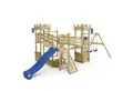 Produktbild: Wickey Klettergerüst Smart Arch – Ritterburg-Spielturm mit Wackelbrücke, Rutsche & Schaukel, (Kletterturm in Burg-Optik mit Kletternetz & Kletterseil, Abenteuer-Spielhaus für kleine Ritter & Prinzessinnen), Unvergessliche Abenteuer für Kinder & 10 Jahre Garantie*
