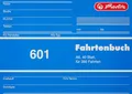 Produktbild: 1x Herlitz Fahrtenbuch A6 40 Blatt # 601 Firmenwagen Fahrten neue Version FSC