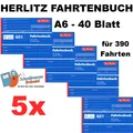 Produktbild: FAHRTENBUCH HERLITZ 601 - FORMULAR - 40 BLATT - KFZ FAHRTEN BUCH - FORMULARBUCH