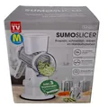 Produktbild: Livington Sumo Slicer Allesschneider Trommelreibe Scheibenschneider manuell Weiß
