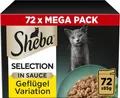 Produktbild: Sheba Delikatesse in Sauce Katzen Futter Nassfutter Geflügelauswahl 72 x 85 g