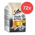 Produktbild: SHEBA KATZENFUTTER NASS FRESH & FINE IN SAUCE HUHN TRUTHAHN 75 x 50g