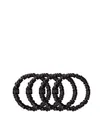 Produktbild: Slip Pure Silk Back To Basics Skinny Scrunchies Black Haargummi 4 Stk