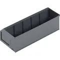 Produktbild: 66027 Sichtlagerkasten (l X B X H) 300 X 91 X 81 Mm Dunkelgrau 1 St. - Alutec
