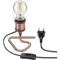 Produktbild: ledscom.de Tischlampe RETRA, Schalter, bronze + LED Lampe 963lm warmweiß