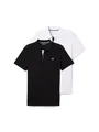 Produktbild: TOM TAILOR Herren 1044879 Doppelpack Poloshirt Basic mit Logo Print, 20000-White, S