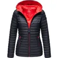 Produktbild: Marikoo Damen Steppjacke – Asraa, leicht mit Kapuze & Kontrastfutter