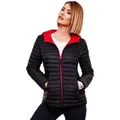 Produktbild: Marikoo Steppjacke Marikoo Asraa Damen Steppjacke B857 Übergangsjacke mit kontrastfarbendem Reißverschluss blau S (36)