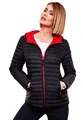 Produktbild: MARIKOO Damen Steppjacke Übergangsjacke gesteppte Jacke mit Kapuze Frühjahr Stepp B857 [B857-Asr-Navy-Gr.S]