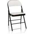 Produktbild: hJh-OFFICE Klappstuhl TUDELA, 803001, weiß, aus Metall, gepolstert, Kunstlederbezug, bis 130kg