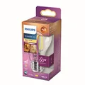 Produktbild: Philips LED Classic E27 Filament Lampe Warm Glow (60 W), dimmbare LED Lampe mit warmweißem Licht, energiesparende Lampe mit langer Nutzlebensdauer, Klar
