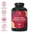 Produktbild: Roter Panax Ginseng, 180 Kapseln (90 Tage Vorrat), 20% Ginsenoside, TRUE NATURE®