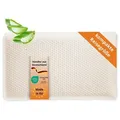Produktbild: sleepling Nackenstützkissen Orthopädisches Reise- und Nackenstützkissen, Füllung: Viscoelastischer Schaum, Bezug: 100% Polyester Aloe Vera veredelt, Seitenschläfer, Rückenschläfer, Bauchschläfer, Viskoelastischer Schaum, Memory Effekt, geringe Größe für Unterwegs weiß 42 cm x 25 cm x 7 cm
