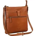 Produktbild: Benthill Umhängetasche Damen Leder - Shopper aus Rindsleder - Handtasche mit Reißverschluss - Schultertasche / Bag Beutel - Ledertasche - Braun