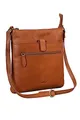 Produktbild: Benthill Umhängetasche Damen Leder - Shopper aus Rindsleder - Handtasche mit Reißverschluss - Schultertasche/Bag Beutel - Ledertasche, Farbe:Braun