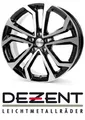 Produktbild: 4x Dezent TA 7x17 5/114,3 ET50 Black/poliertshed