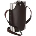 Produktbild: Xxl Flachmann Aus Edelstahl, Hochwertige Taschenflasche Zum Umhängen, 1,8l Fassungsvermögen, Partyspaß, Silber - Relaxdays