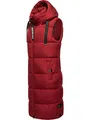 Produktbild: Navahoo Damen ärmellose lange Outdoorweste warme Winterjacke Schnuffelchen Blood Red Gr. S